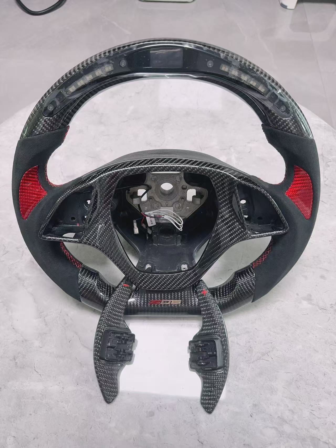 LED carbon fiber steering wheel for Chevrolet Corvette C7