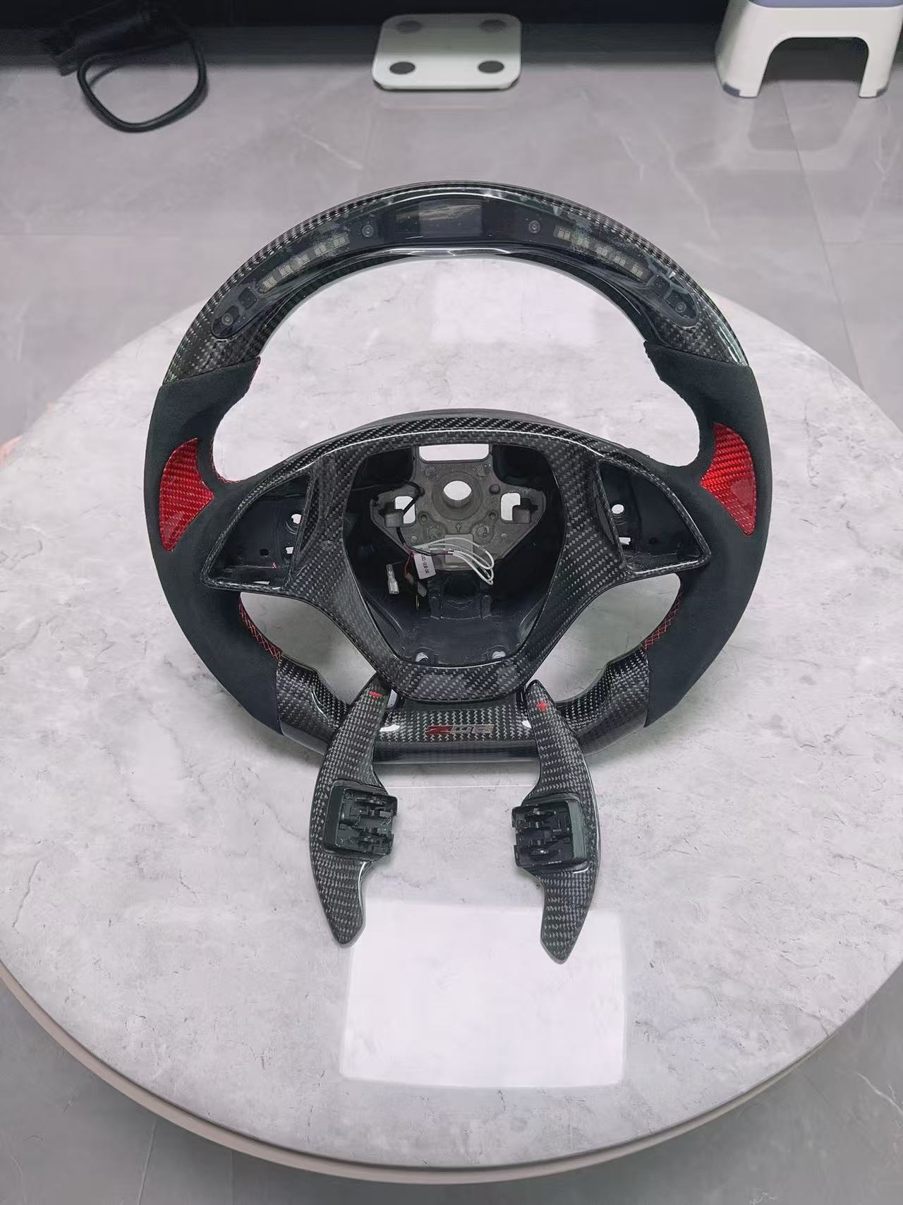 LED carbon fiber steering wheel for Chevrolet Corvette C7